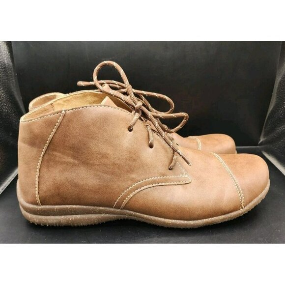 BOC Boots Womens 11 M Sabelle Ankle Chukka Bootie BC0009516 Brown Faux Leather - Picture 3 of 9